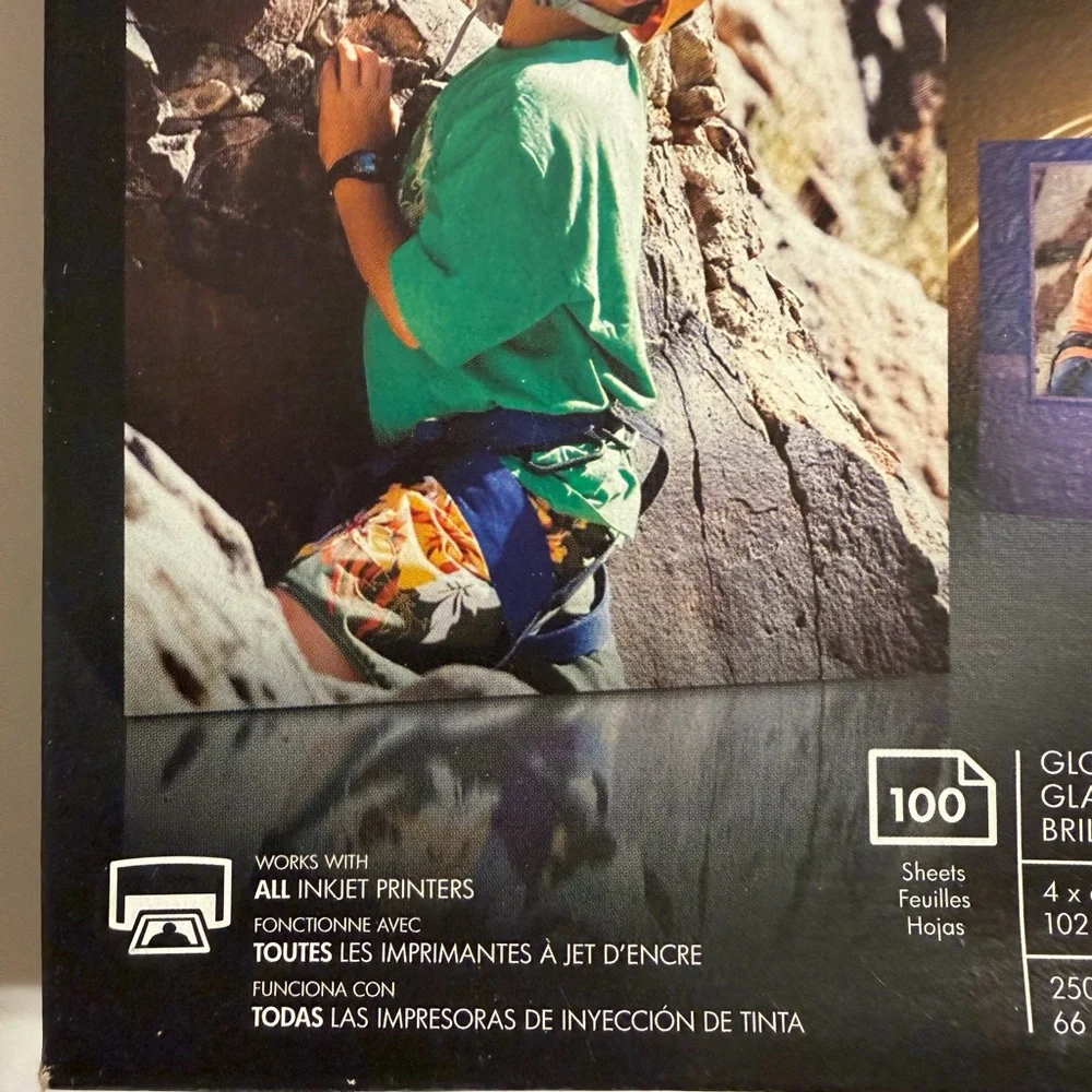 HP Glossy White Advanced Photo Paper 100 Sheets. 4x6